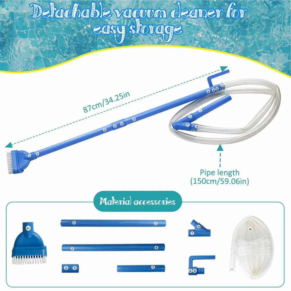 Spa Vacuum Handheld Spa Hot Tub Vacuum Efficient Cleaning Tool Handheld Safe Device For Dirt Algae Sand From Bottom Water