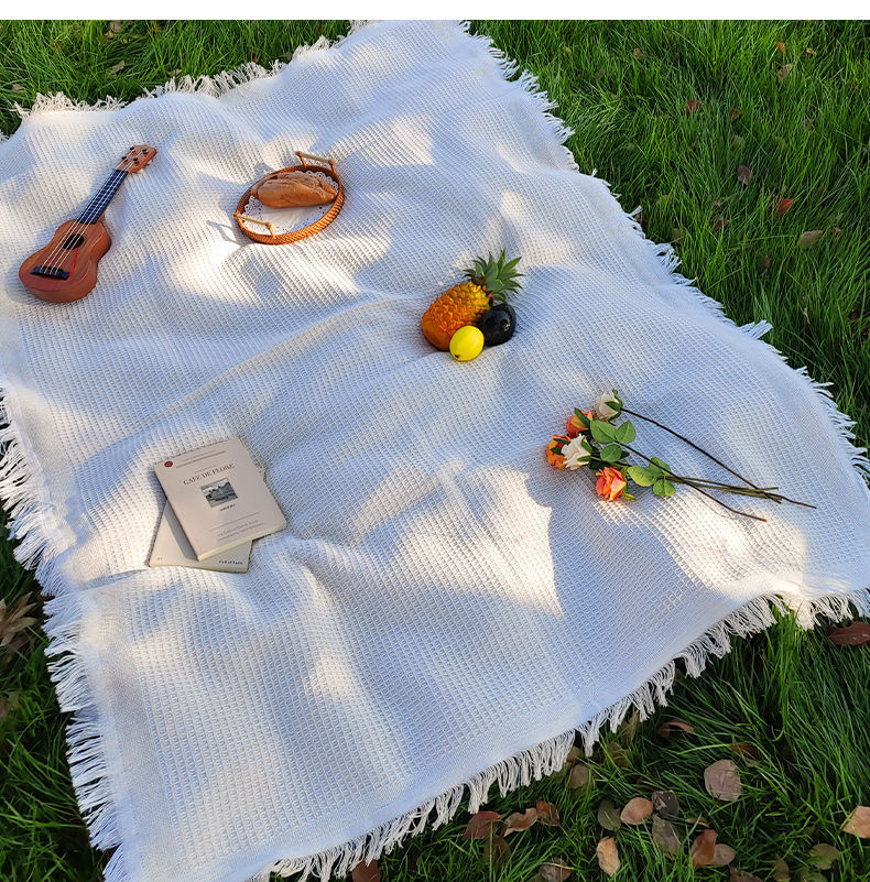 Picnic Cloth French Style Atmosphere Tablecloth Photo Background Cloth Decorative Cloth Camping Tablecloth Picnic Mat Outdoor Portable