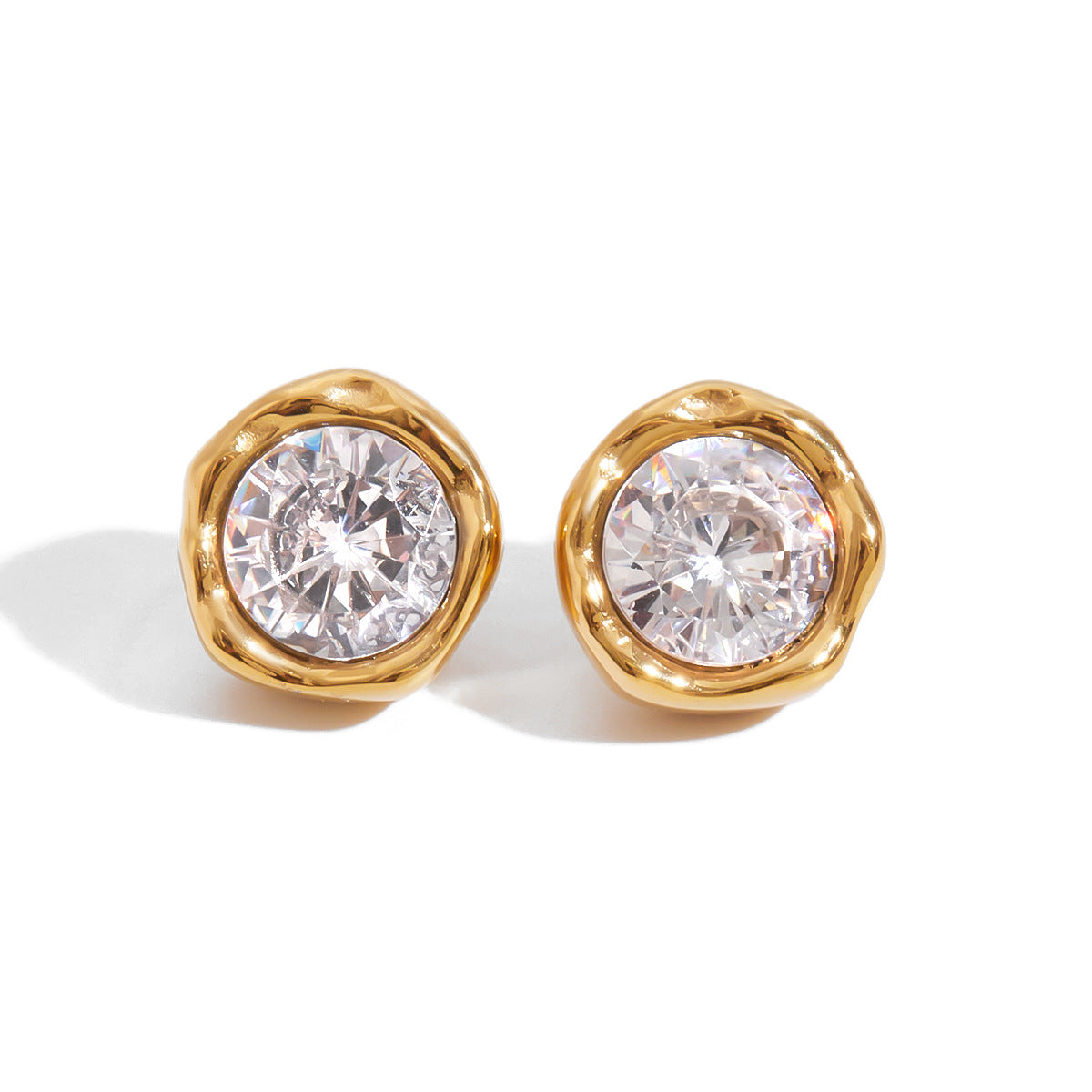 Stainless Steel Earrings Light Luxury High-end Titanium Steel Earrings Cross-border Hot-selling Jewelry Women Non-fading Earrings