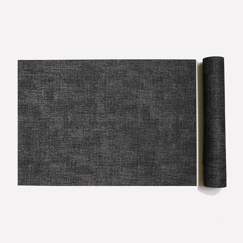 Western Dining Mat Square Cloth Pattern Household Dining Mat Bowl Mat Hotel Leather Dining Table Mat Waterproof Oilproof Heat Insulation Mat