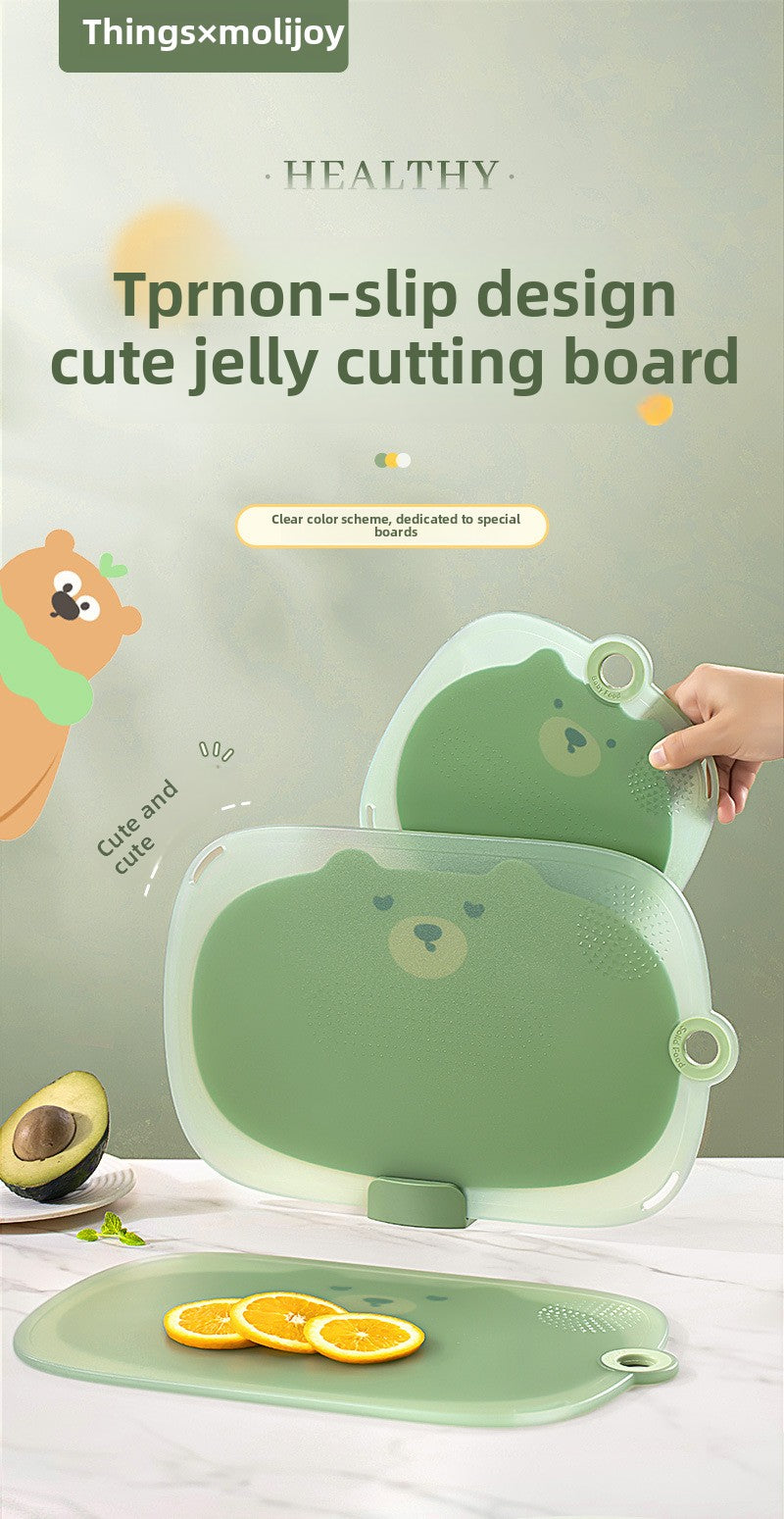 Cute Cutting Board Chopping Board for Fruits Plastic Mildew-Proof Mini Classification Baby Home Small Cutting Board Baby Food Supplement