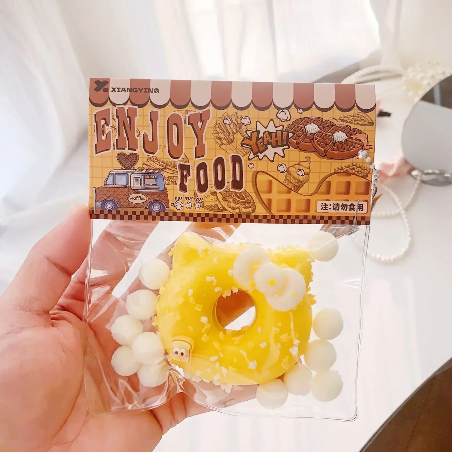 Squishy Food Creative Kids Fidget Toy Simulation exquisite Waffle Bread Toast Donuts Slow Rising Squeeze Stress Relief Toys
