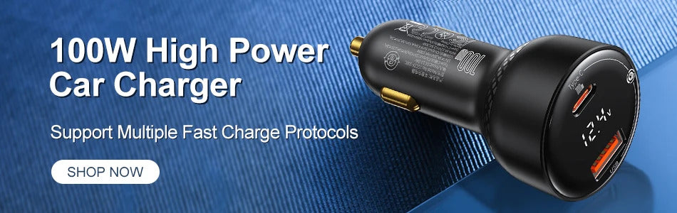 Baseus 5pcs USB Car Charger Quick Charge QC4.0 QC3.0 PD3.0 SCP PPS 5A Type C 30W Fast USB Charger For iPhone Xiaomi Mobile Phone