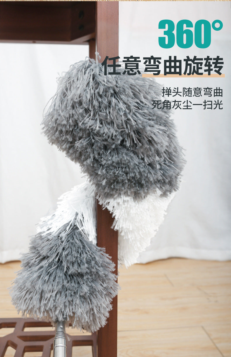 Feather Duster Dust Removal Household Cleaning Tools Retractable Artifact Cleaning Artifact Car Duster