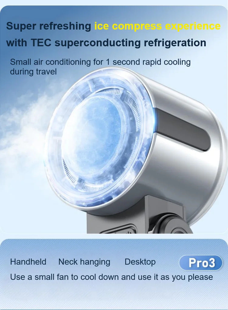 Ultra-Portable Fan Blast! 💨 ❄️ Foldable Powerful Cooling Anywhere
