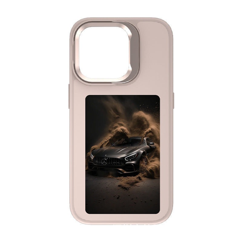 HD 4.0 Ink Screen Smart AI Stand Matte Phone Case Compatible with iPhone Phone Case for Women with a Sense of Sophistication