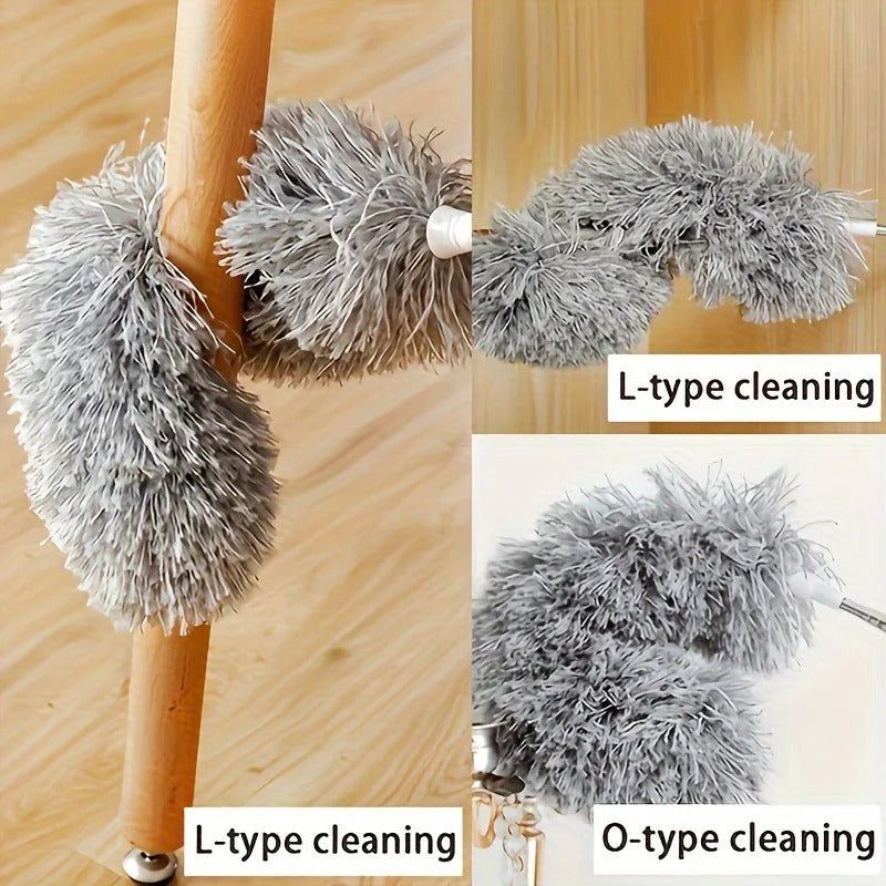 Adjustable Bendable Microfiber Duster Washable Reusable Cleaning Tool for High Ceilings Furniture and Cars Dusters for Cleaning