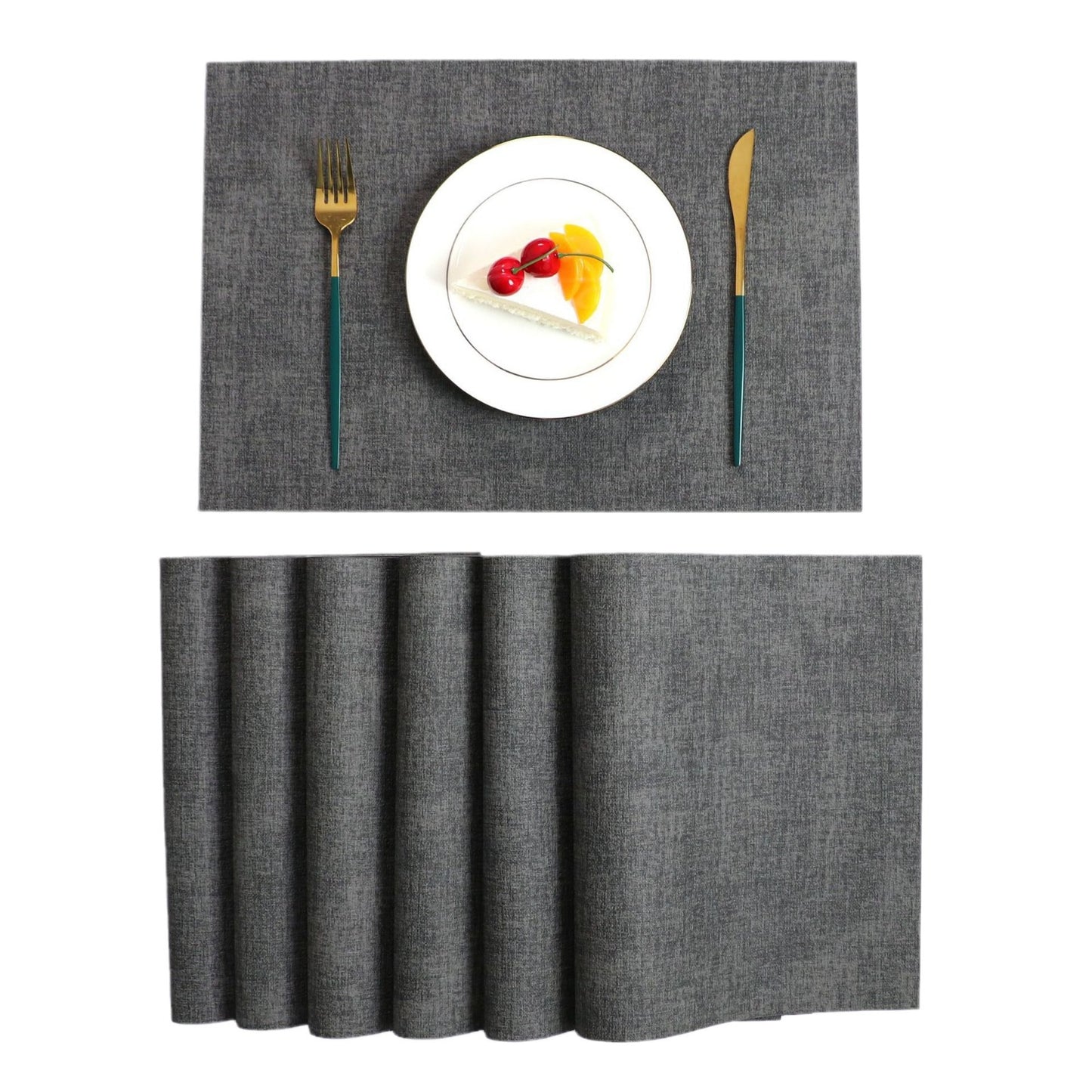 Washable Placemats Tablecloth Tea Cup Mat Textured Dining Table Mat Heat Resistant Insulation Mat High-end Western Dining Mat Coaster