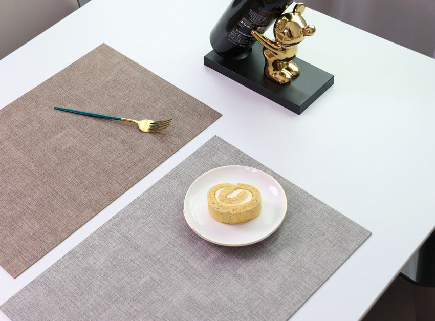 Washable Placemats Tablecloth Tea Cup Mat Textured Dining Table Mat Heat Resistant Insulation Mat High-end Western Dining Mat Coaster