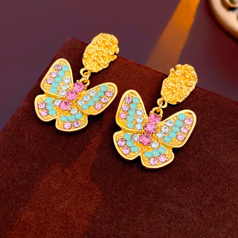 Vintage Earrings Fashion Versatile Ear Jewelry Niche Light Luxury High-end Accessories