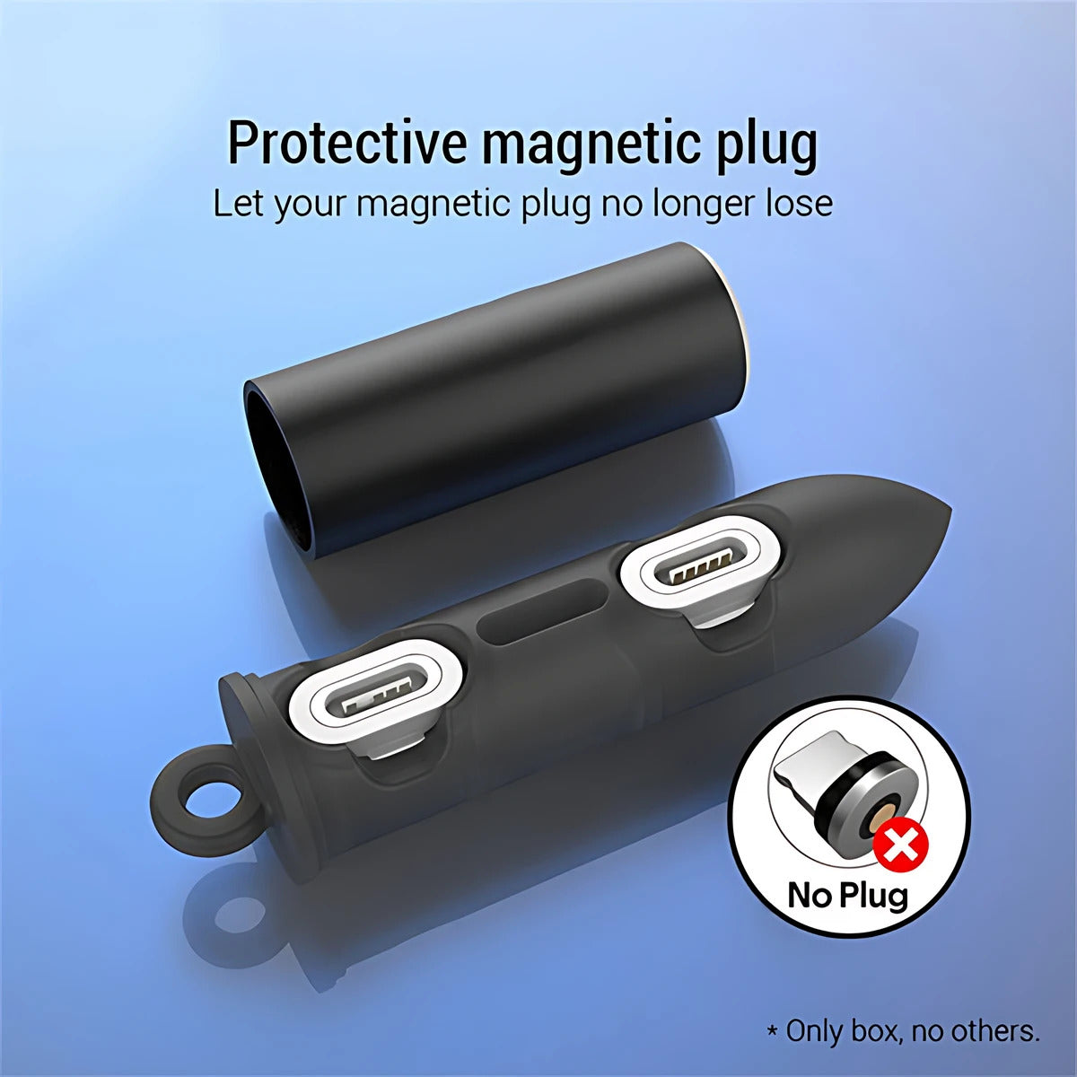 1PC Magnetic Charging USB Tips Storage | Cord Holder Cable Organizer Connector Head Plug Adapter