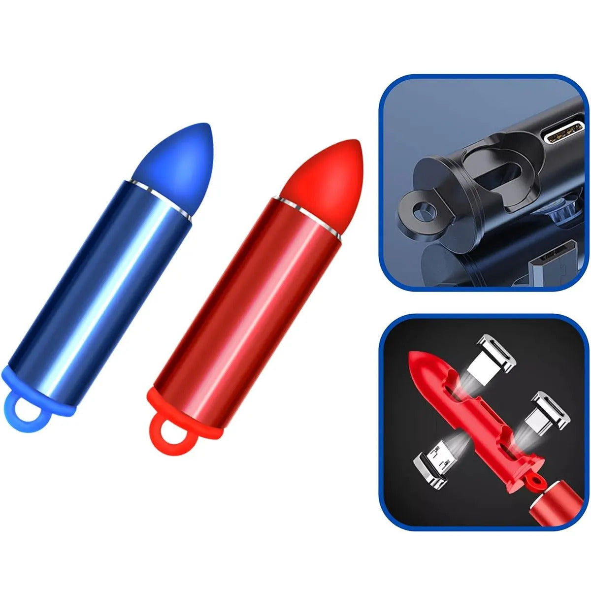 1PC Magnetic Charging USB Tips Storage | Cord Holder Cable Organizer Connector Head Plug Adapter