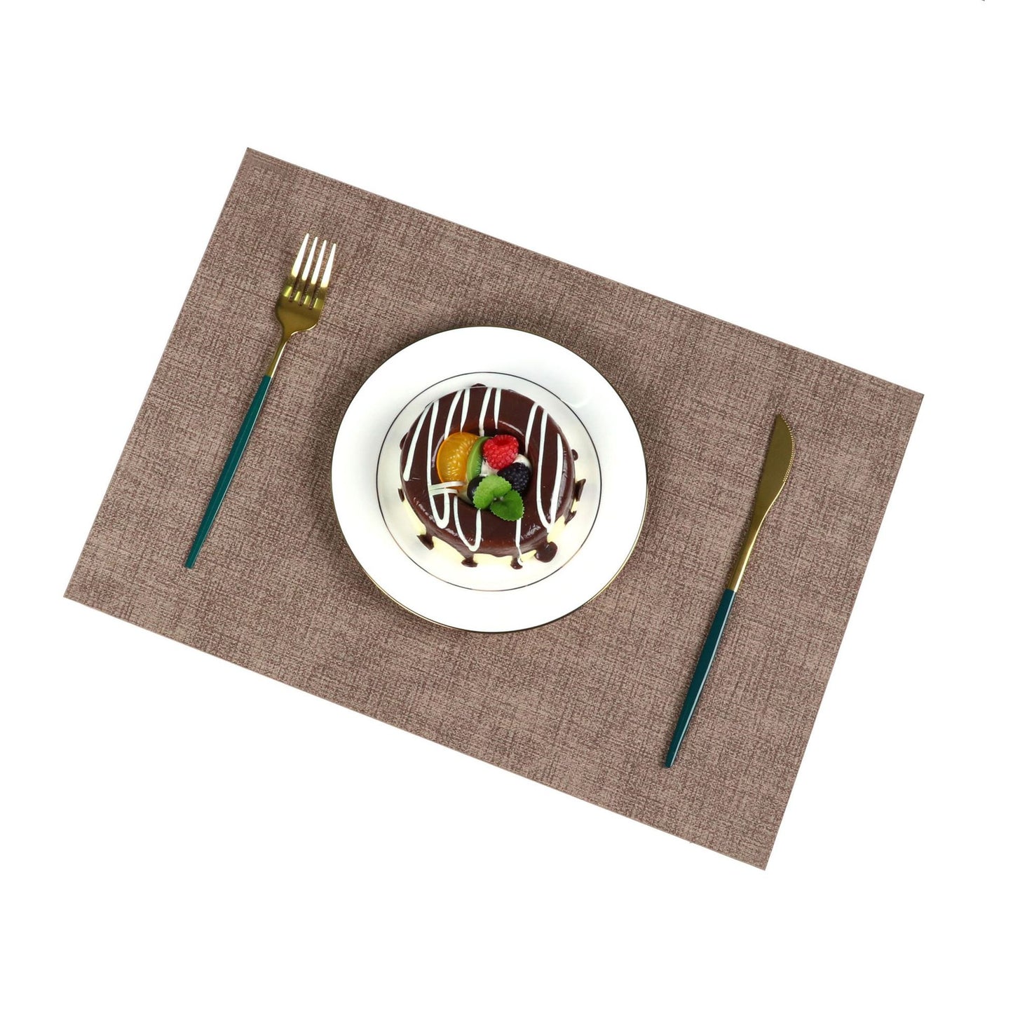 Washable Placemats Tablecloth Tea Cup Mat Textured Dining Table Mat Heat Resistant Insulation Mat High-end Western Dining Mat Coaster