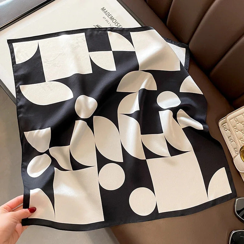 Scarf 100% Silk Bandana Women Square Scarves Wrap Kerchief Mulberry Spring Fashion Luxury High Quality Headband Hijab Shawls