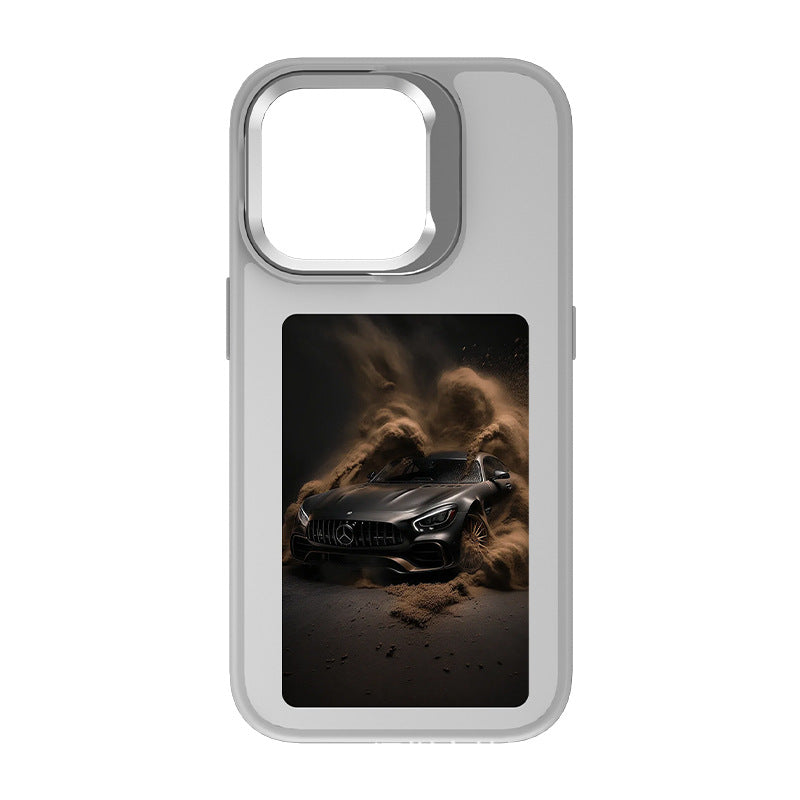 HD 4.0 Ink Screen Smart AI Stand Matte Phone Case Compatible with iPhone Phone Case for Women with a Sense of Sophistication