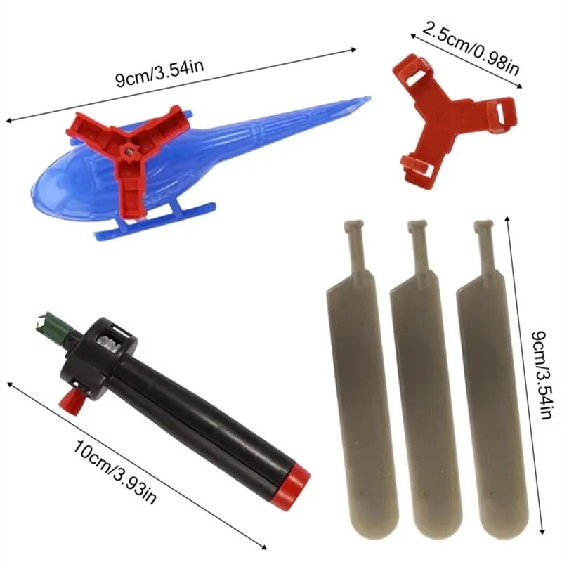 Pull Line Helicopter Fly Drawstring Small Plane Outdoor Game Draw Rope Take-off Interactive Toy Educational Toys Children's Gift