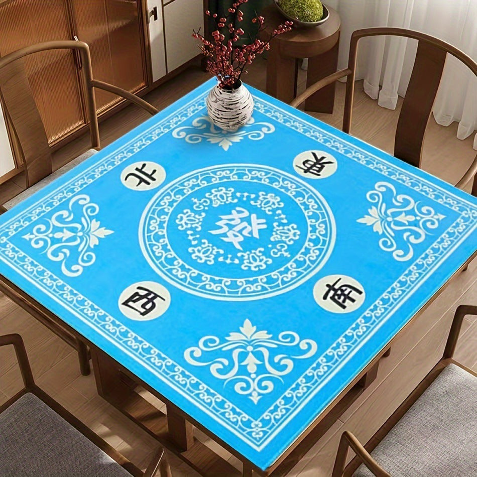 Mahjong Tablecloth Rubber Table Mat Cross-Border Amazon Anti-Slip Noise Reduction Waterproof 32.4inch Board Game Table Mat