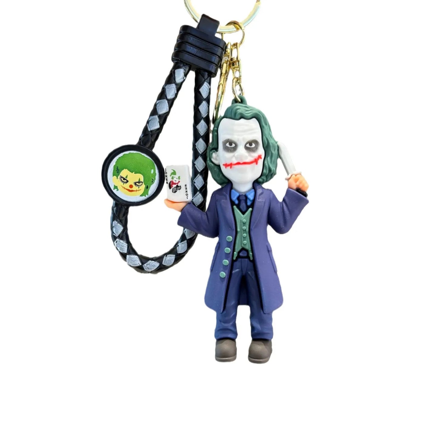 Anime Cartoon Joker Model Doll Keychain Bag Key Ring Pendant Ornaments Jewelry Accessories Charm Small Gifts for Friends