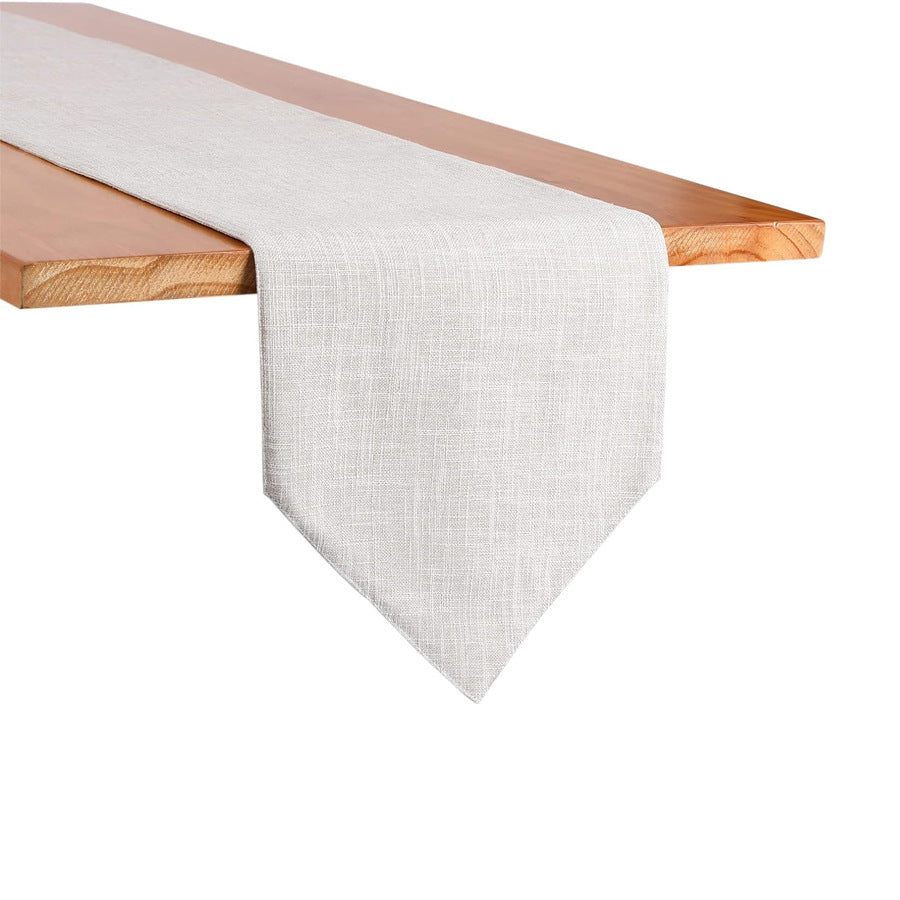 Nordic Bedside Towel Solid Color Linen Simple Style Long Table Runner Tea Flag Cloth Sideboard New Chinese Style Tea Table Towel