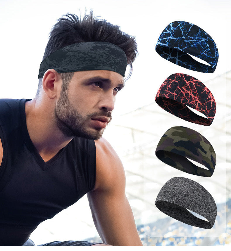 Sports Headband Sweatband Lycra Breathable Running Cycling Yoga Dance Fitness Sweatband