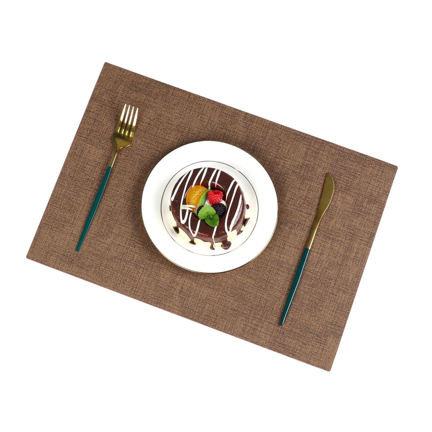Washable Placemats Tablecloth Tea Cup Mat Textured Dining Table Mat Heat Resistant Insulation Mat High-end Western Dining Mat Coaster