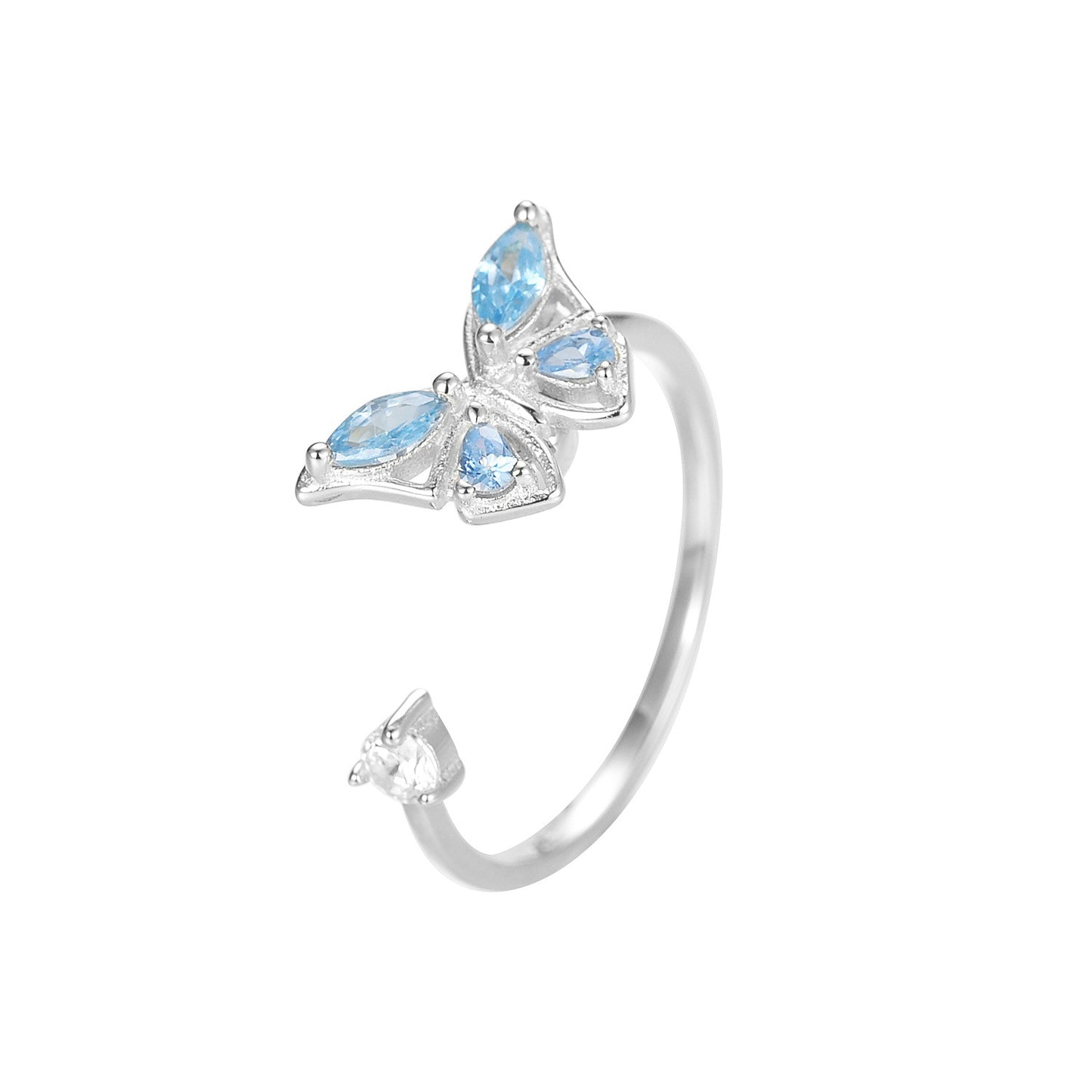 Cross-Border AliExpress Rotatable Stress Relief S925 Sterling Silver Ring for Women New Open Design Amazon Wholesale Live Streaming