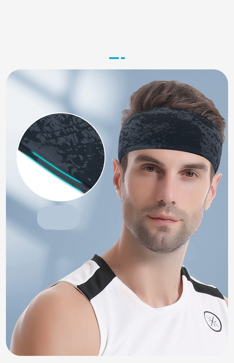Sports Headband Sweatband Lycra Breathable Running Cycling Yoga Dance Fitness Sweatband