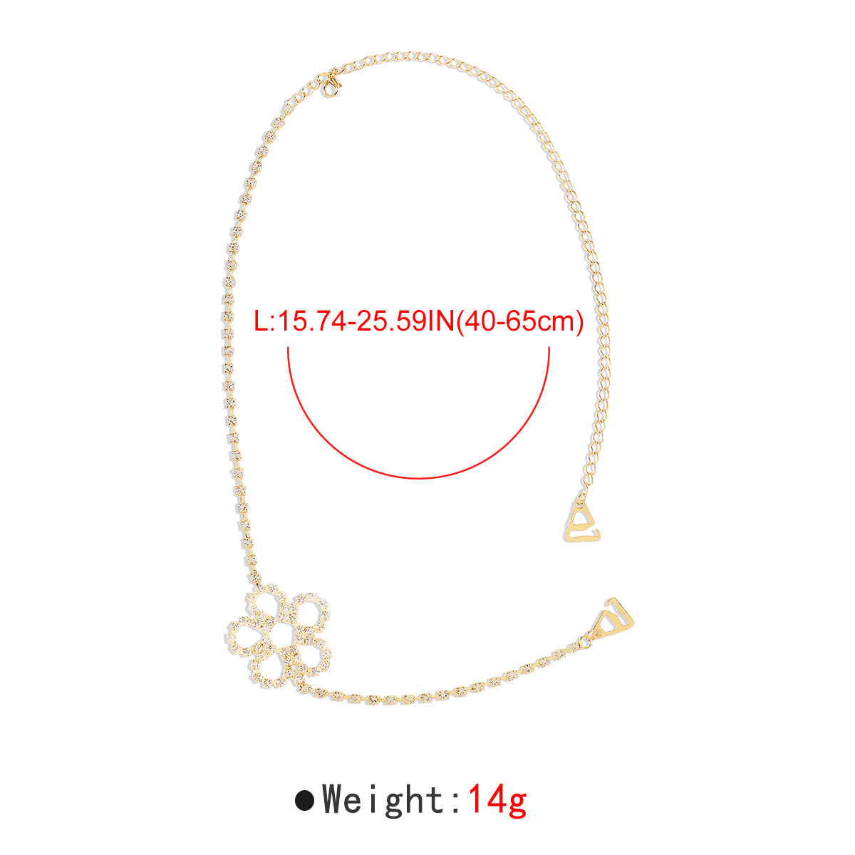 Geometric Shoulder Chain Claw Chain Sexy Butterfly Heart Flower Body Chain Elegant Simple Creative Shoulder Strap