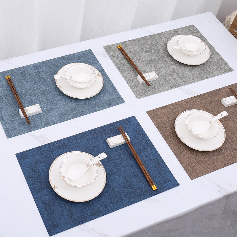 Washable Placemats Tablecloth Tea Cup Mat Textured Dining Table Mat Heat Resistant Insulation Mat High-end Western Dining Mat Coaster