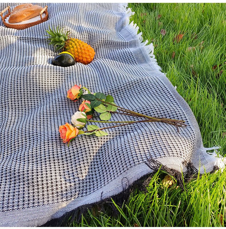 Picnic Cloth French Style Atmosphere Tablecloth Photo Background Cloth Decorative Cloth Camping Tablecloth Picnic Mat Outdoor Portable