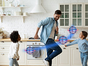 Flying Orb Ball Toy, Hover Ball Boomerang Fly Fidget Spinner, Cool Toys Gifts Hand Mini Drone Cosmic Globe, Indoor Outdoor Toys(Blue)