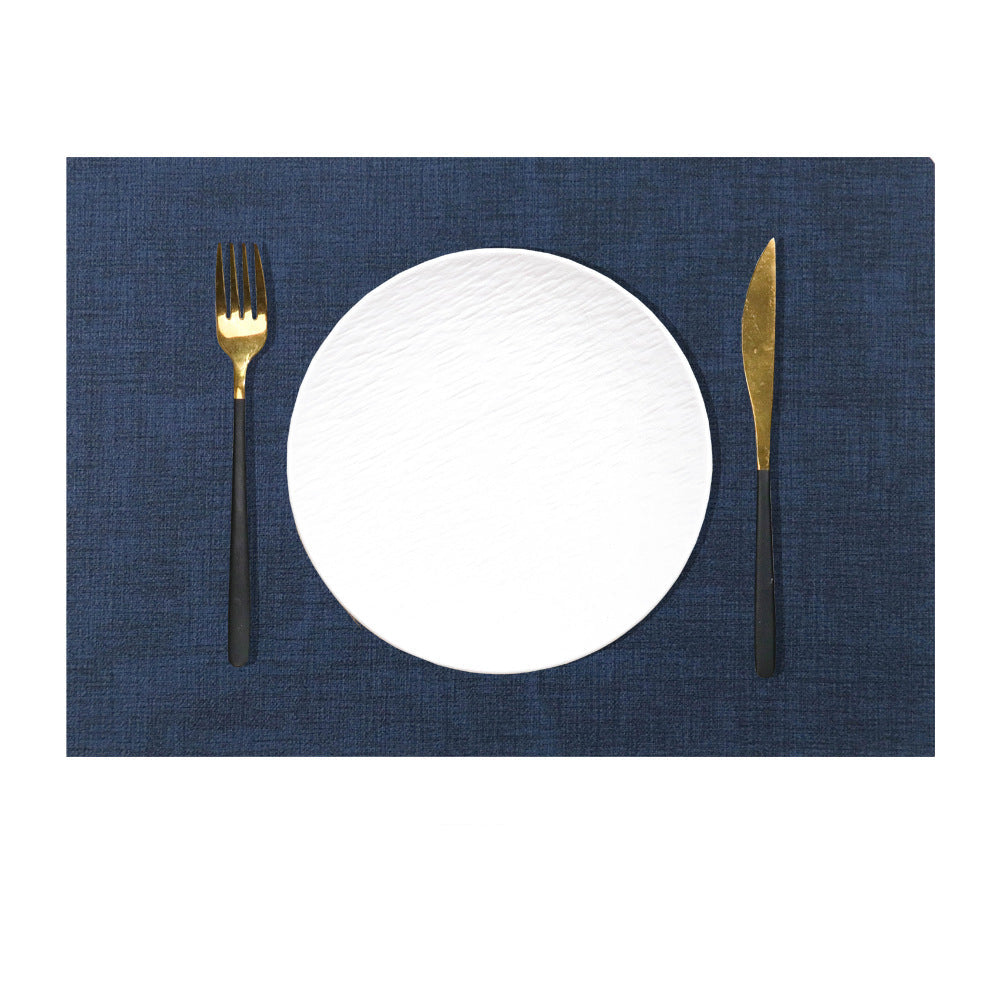 Western Dining Mat Square Cloth Pattern Household Dining Mat Bowl Mat Hotel Leather Dining Table Mat Waterproof Oilproof Heat Insulation Mat