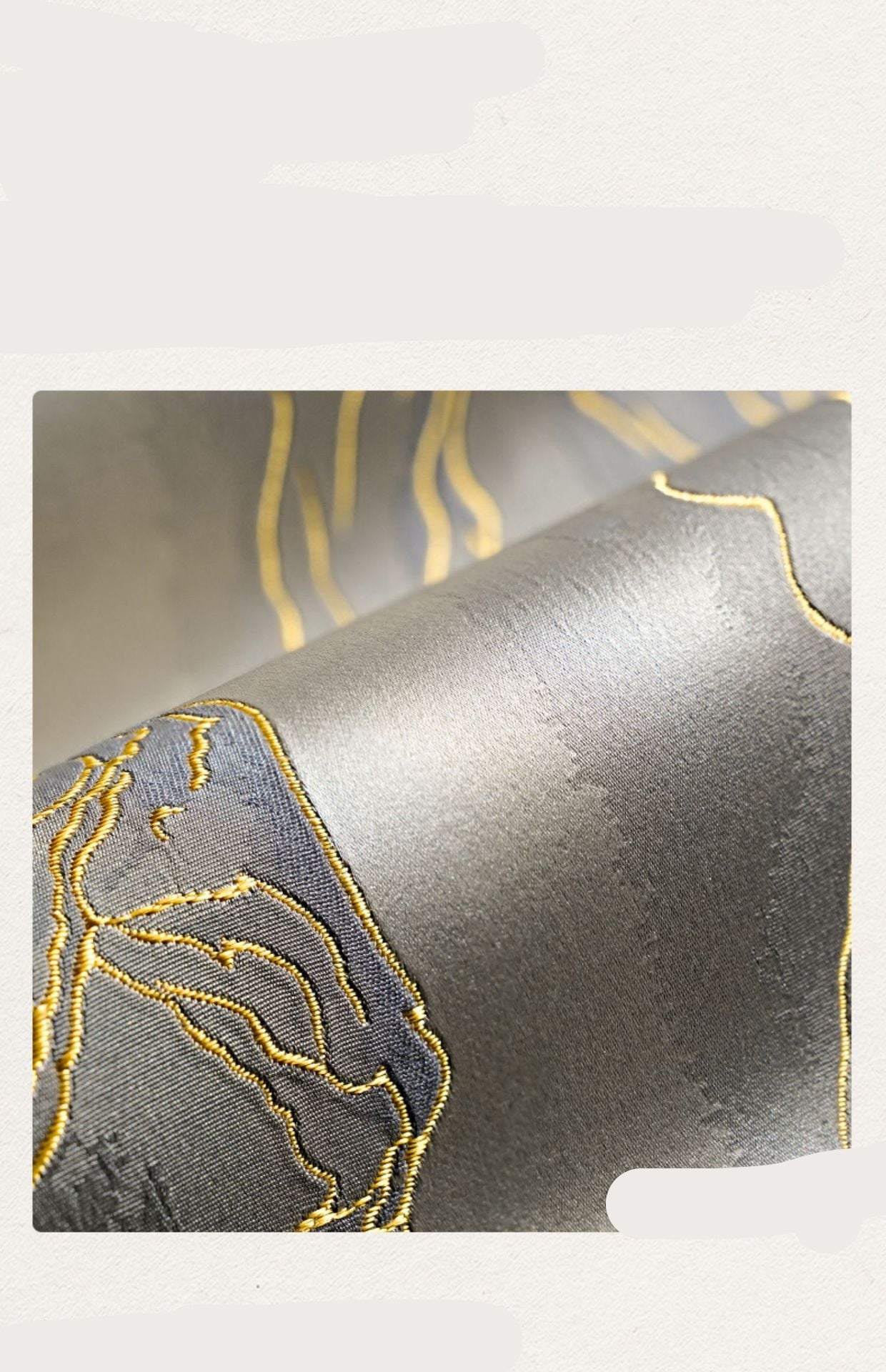 Luo Yi Jia New Chinese Zen Style Table Runner Tea Tablecloth Long Strip Light Luxury High-end Tea Mat Tea Table Mat Dining Table Runner