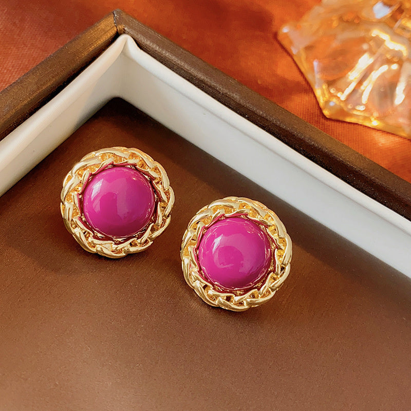 Vintage Earrings Fashion Versatile Ear Jewelry Niche Light Luxury High-end Accessories