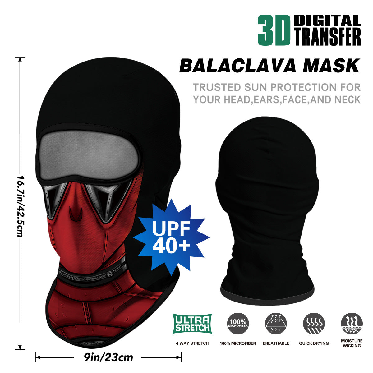Summer Sun-Proof Headgear Men's and Women's Outdoor Motorcycle Riding Helmet Lining Headgear Fishing Funny Facekini Face Protection Face Mask