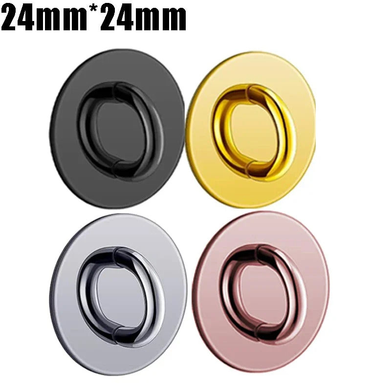 Mini Kawaii Adhesive Metal Heart Phone Charm Holder Cute Phone Case Finger Ring Stand Hooks Buckle DIY Charms Clasp For iPhone