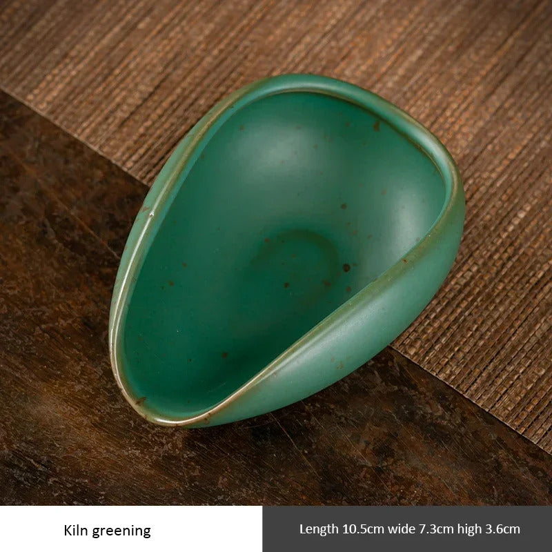 Coffee Bean Measuring Tray Ceramic Bean Dish Coffee Powder Ceramic Measuring Cup Coffee & Tea Accessories for Home Restaurant