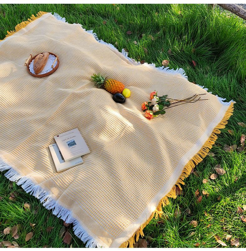 Picnic Cloth French Style Atmosphere Tablecloth Photo Background Cloth Decorative Cloth Camping Tablecloth Picnic Mat Outdoor Portable