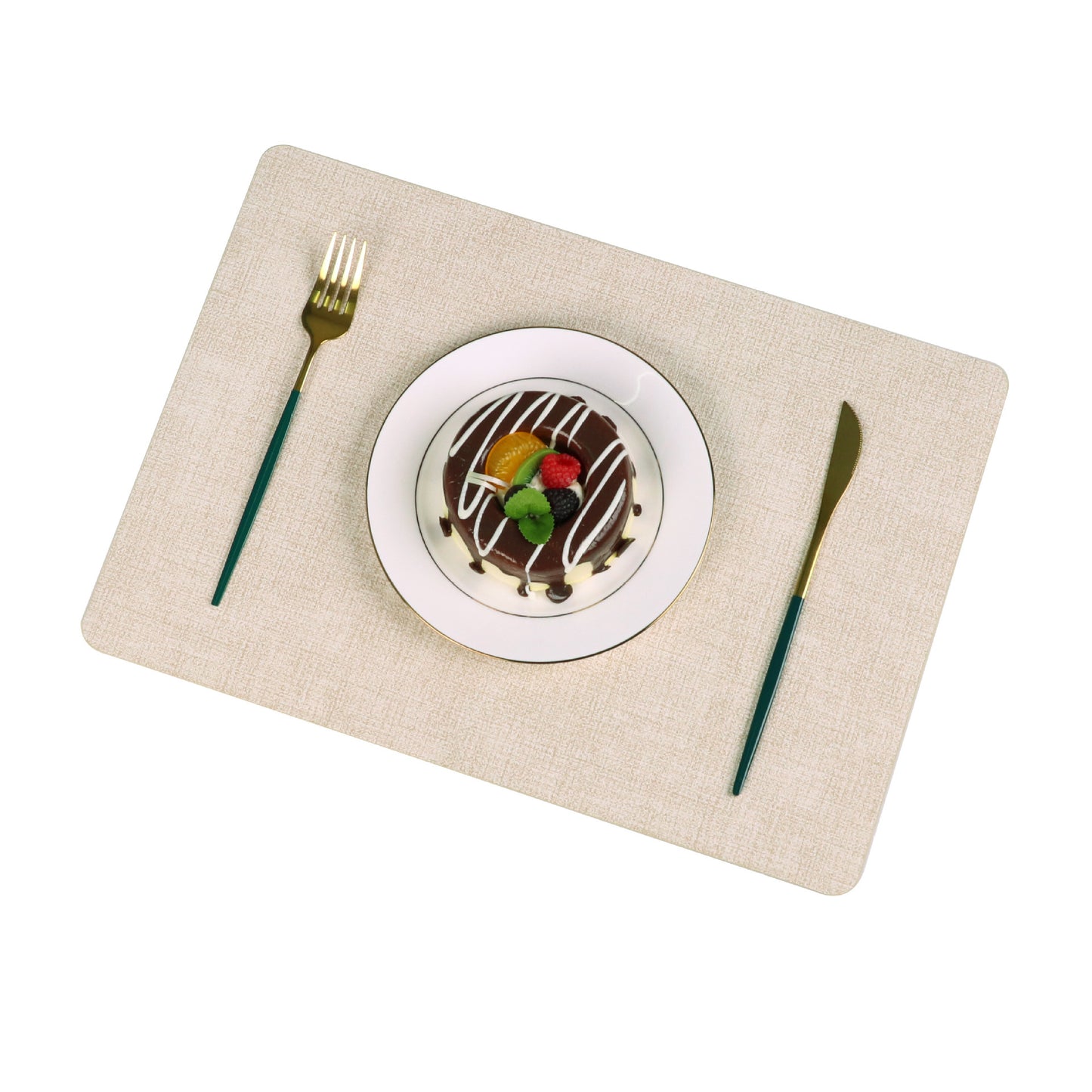 Washable Placemats Tablecloth Tea Cup Mat Textured Dining Table Mat Heat Resistant Insulation Mat High-end Western Dining Mat Coaster