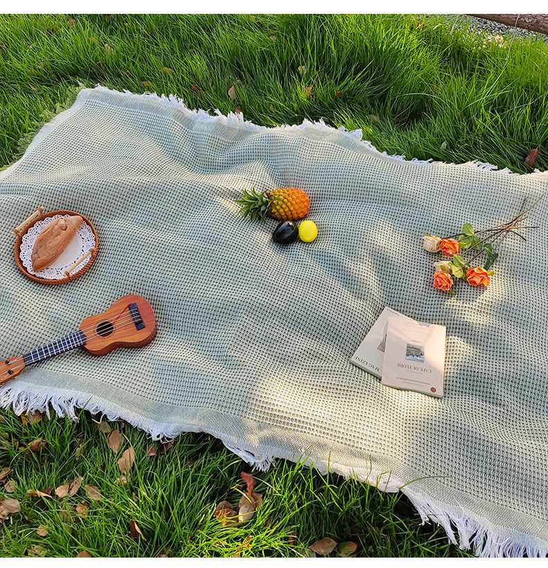 Picnic Cloth French Style Atmosphere Tablecloth Photo Background Cloth Decorative Cloth Camping Tablecloth Picnic Mat Outdoor Portable