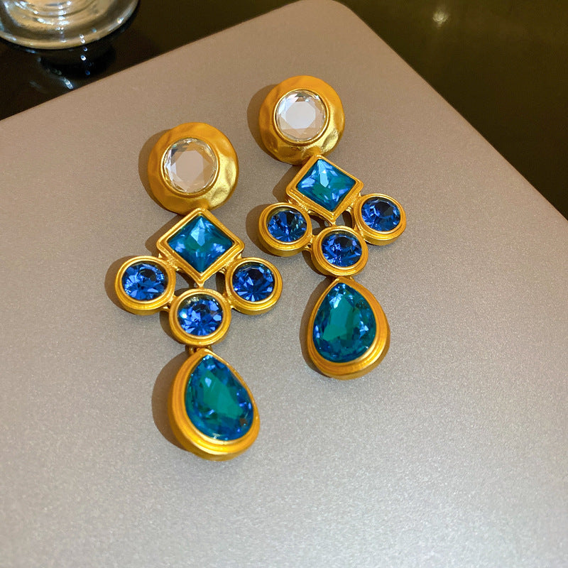 Vintage Earrings Fashion Versatile Ear Jewelry Niche Light Luxury High-end Accessories