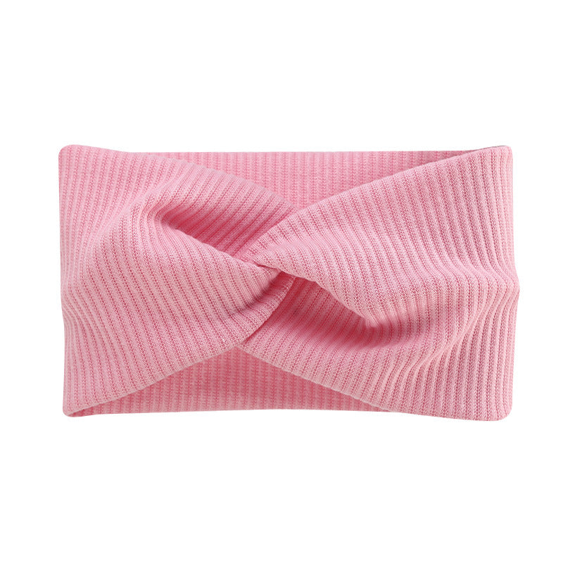 Bohemian Sports Wide Headband Foreign Trade Style Ribbed Cotton Cross Yoga Sports Elastic Headband