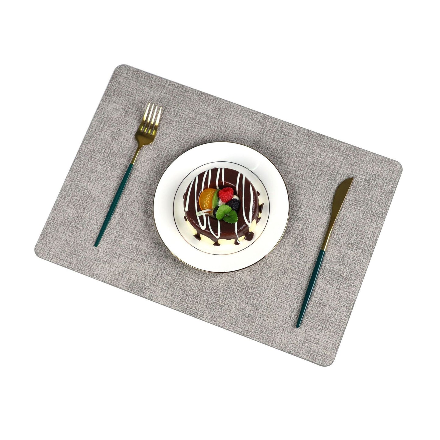 Washable Placemats Tablecloth Tea Cup Mat Textured Dining Table Mat Heat Resistant Insulation Mat High-end Western Dining Mat Coaster
