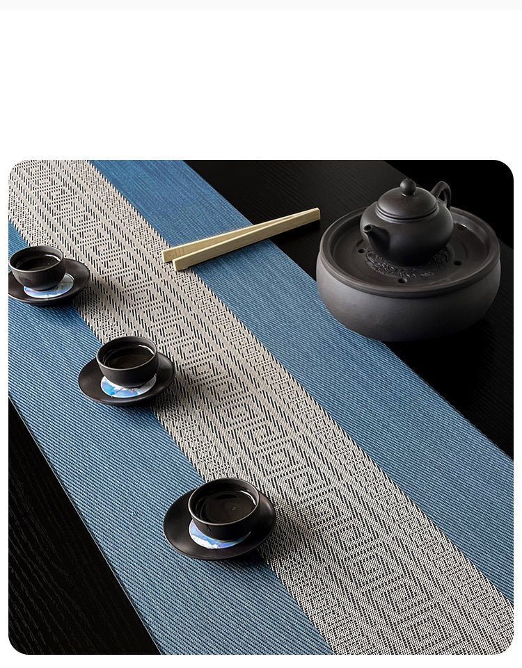 New Chinese Style Table Runner Table Mat Coffee Table Cloth Zen Tea Mat Waterproof Tea Mat Dining Table Tea Table Light Luxury High-end Long Strip Cloth