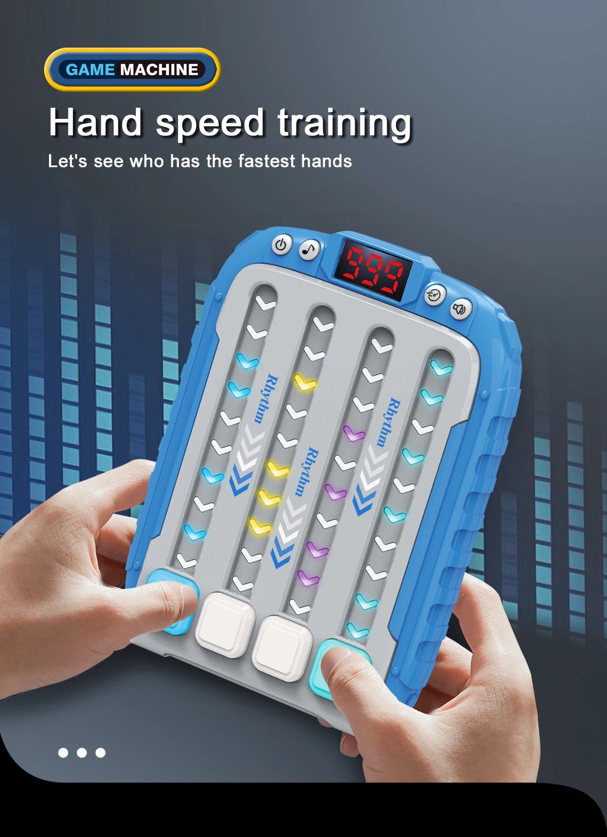 Decompress game consoles Defusing music exercise reflexes Press music children puzzle music pass brain thinking training toys