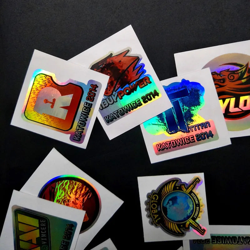 Holographic Csgo Peripheral Stickers Physical Printing Physical Waterproof Mobile Phone Computer Laptop Car Sticker Gift