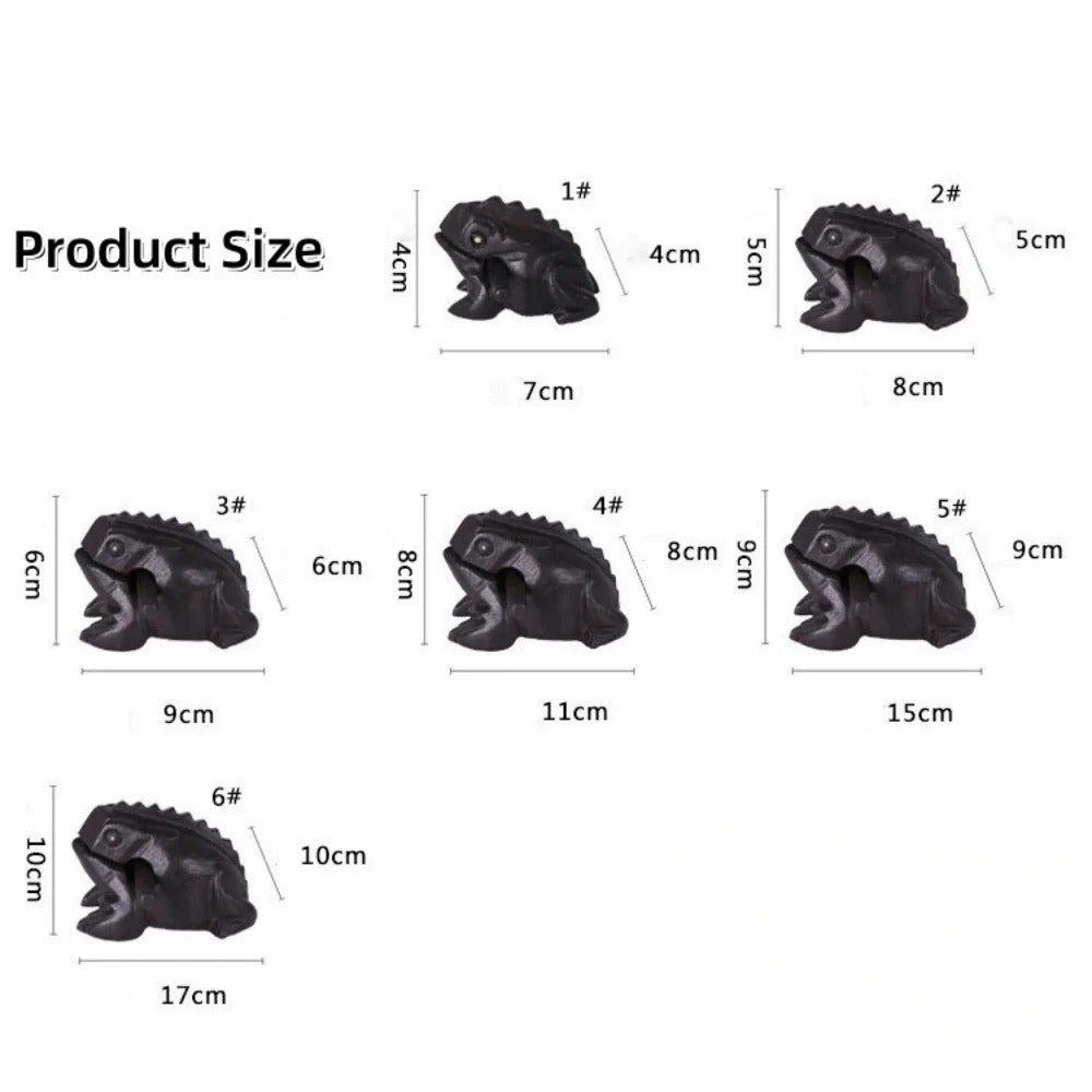 1pc Wooden Frog Guiro Rasp,Handcrafted Wooden Frog Musical Instrument,African Wooden Frog Rasp Musical Instrument for Adults