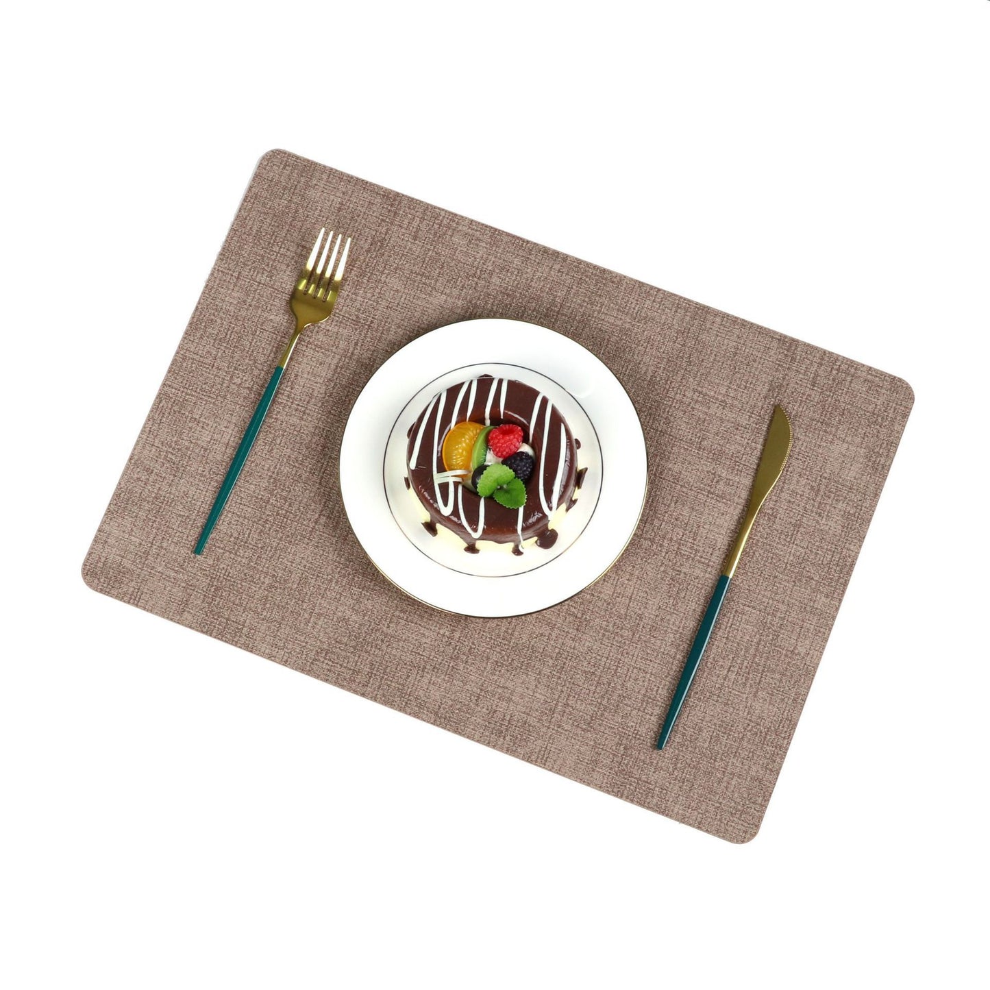 Washable Placemats Tablecloth Tea Cup Mat Textured Dining Table Mat Heat Resistant Insulation Mat High-end Western Dining Mat Coaster