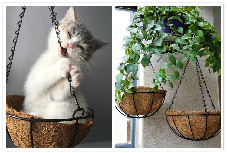 Artificial Flower Basket Ornament Straw Woven Flower Pot Rattan Basket Flower Arrangement Basket Living Room Indoor Wall Hanging Hanging Basket Woven Decorative Flower