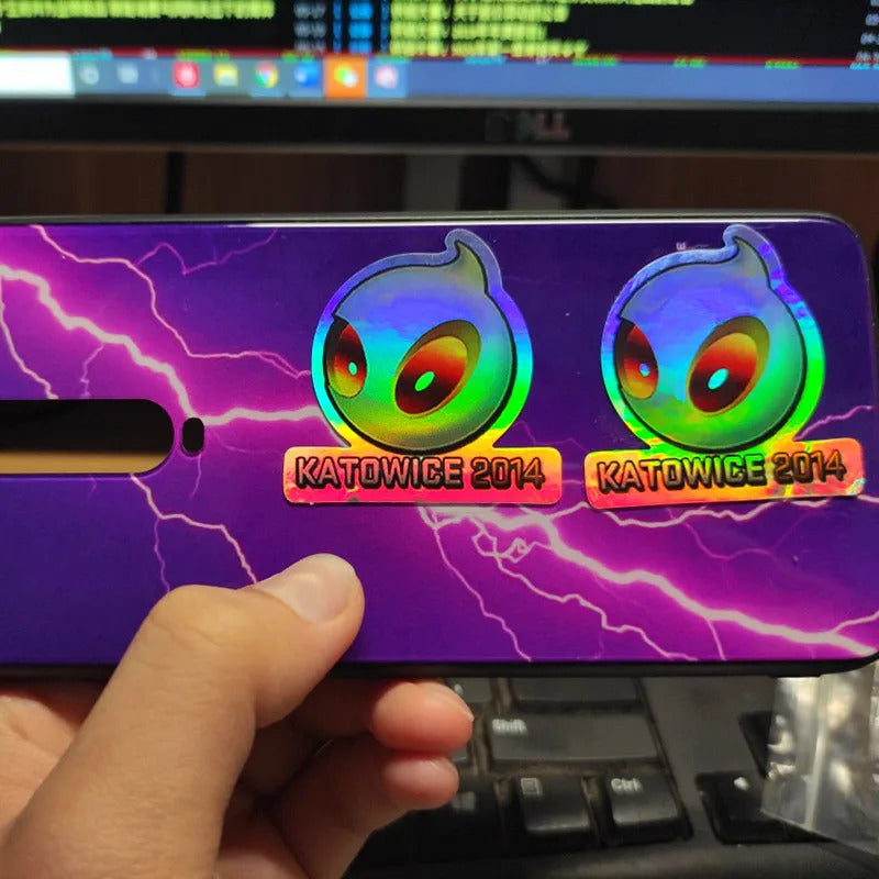 Holographic Csgo Peripheral Stickers Physical Printing Physical Waterproof Mobile Phone Computer Laptop Car Sticker Gift